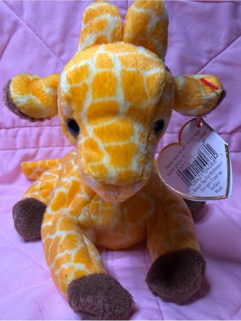 TY Beanie Baby Twigs Giraffe Style 4068